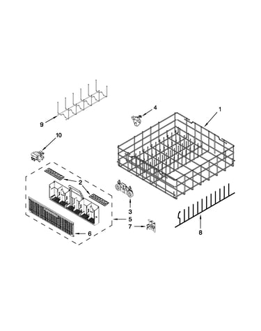 Lower rack parts