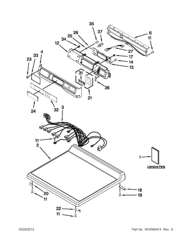 Top and console parts