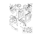 Whirlpool 3LCED9100WQ2 cabinet parts diagram
