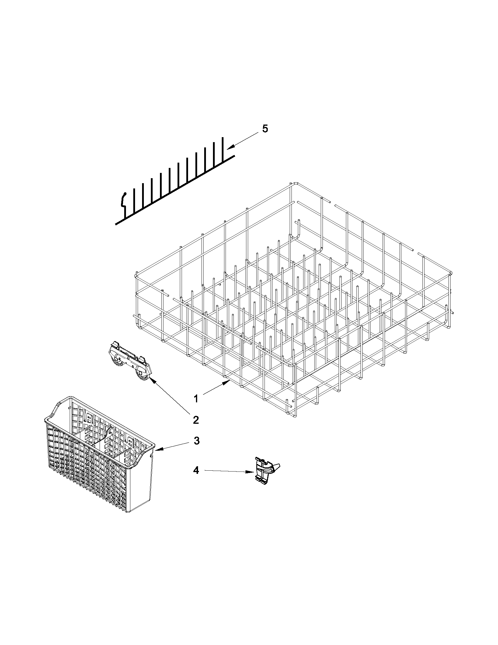Lower rack parts