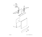 Ikea IUD6100BB0 door and panel parts diagram