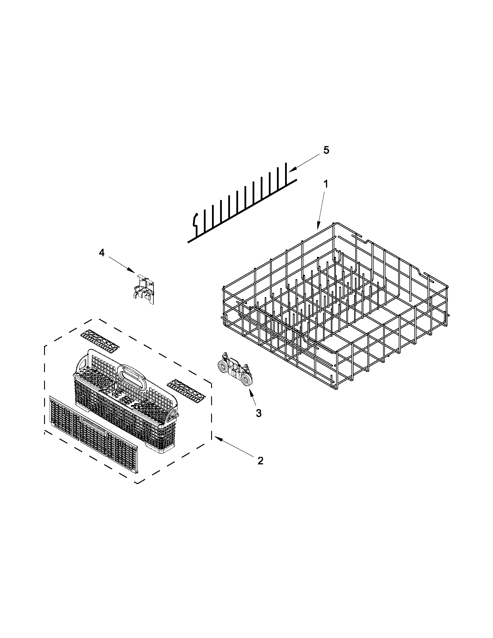 Lower rack parts