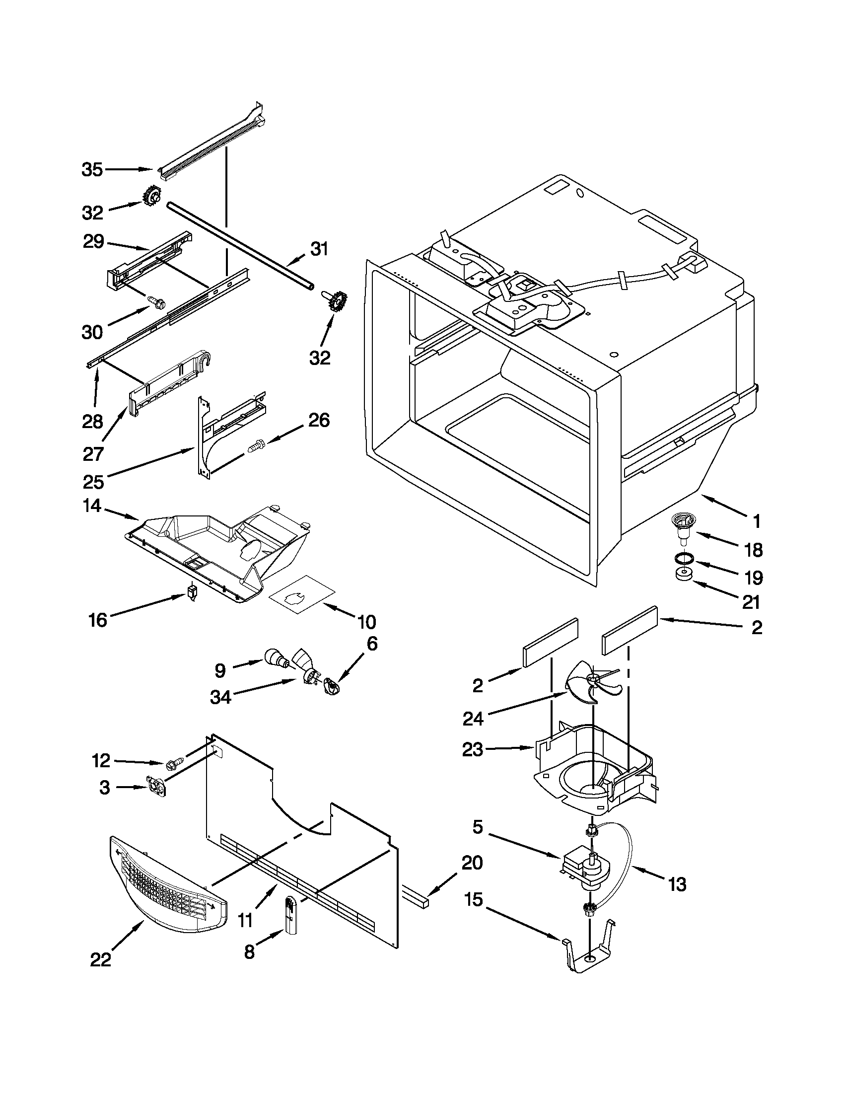 FREEZER LINER PARTS