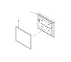 KitchenAid KRFC90100B5 freezer door parts diagram