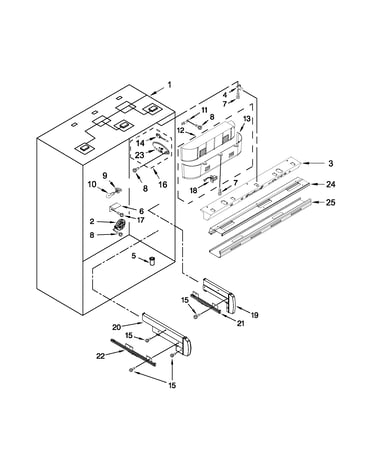 Refrigerator liner parts