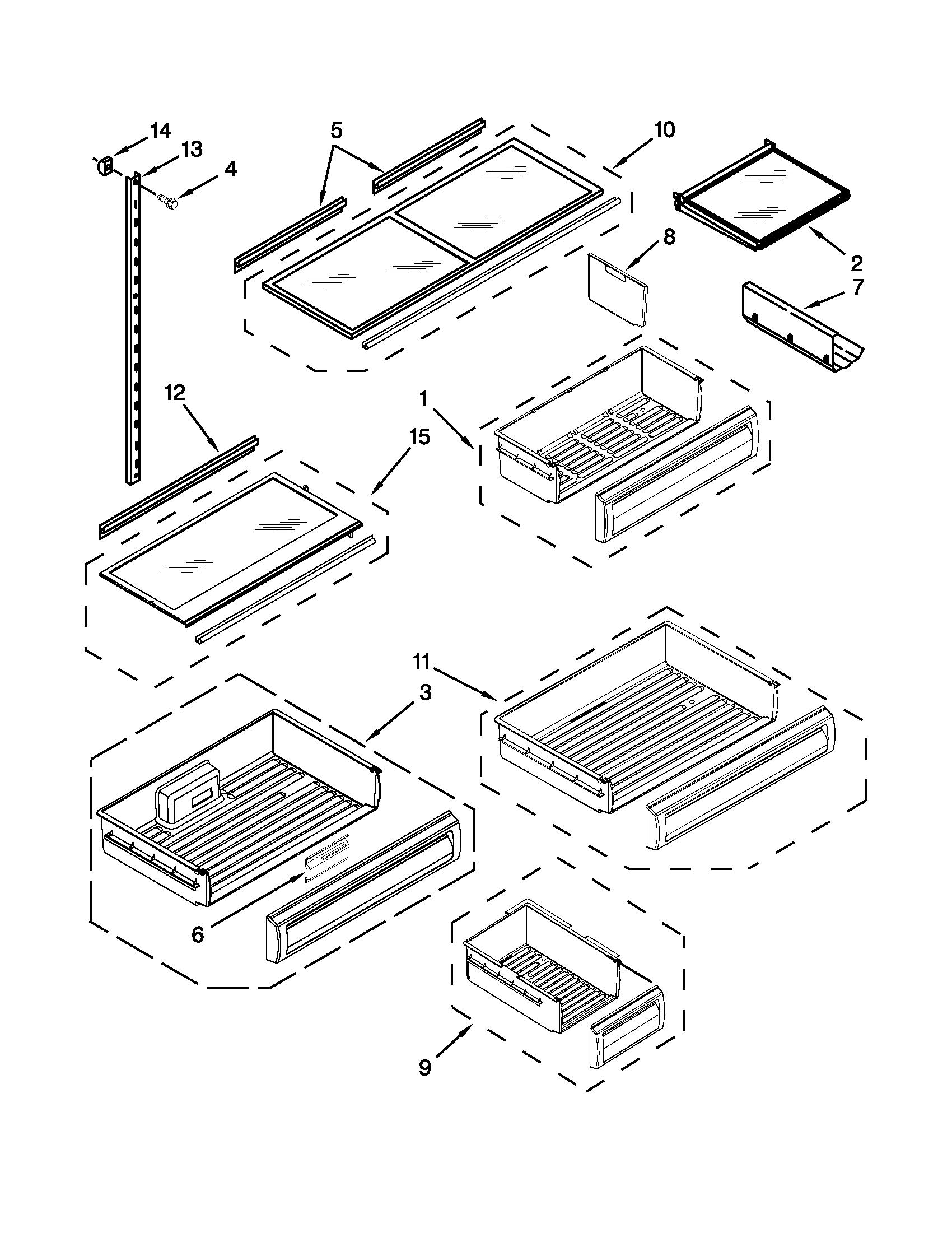 Shelf parts