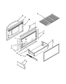 Freezer door and basket parts