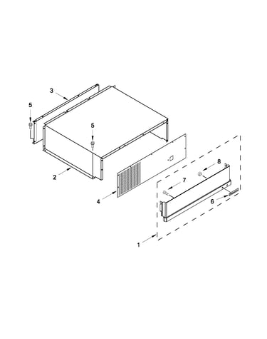 Top grille and unit cover parts