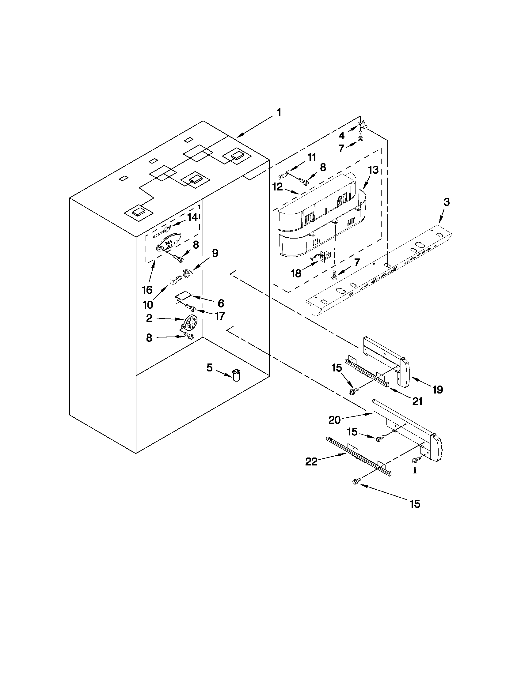 Refrigerator liner parts