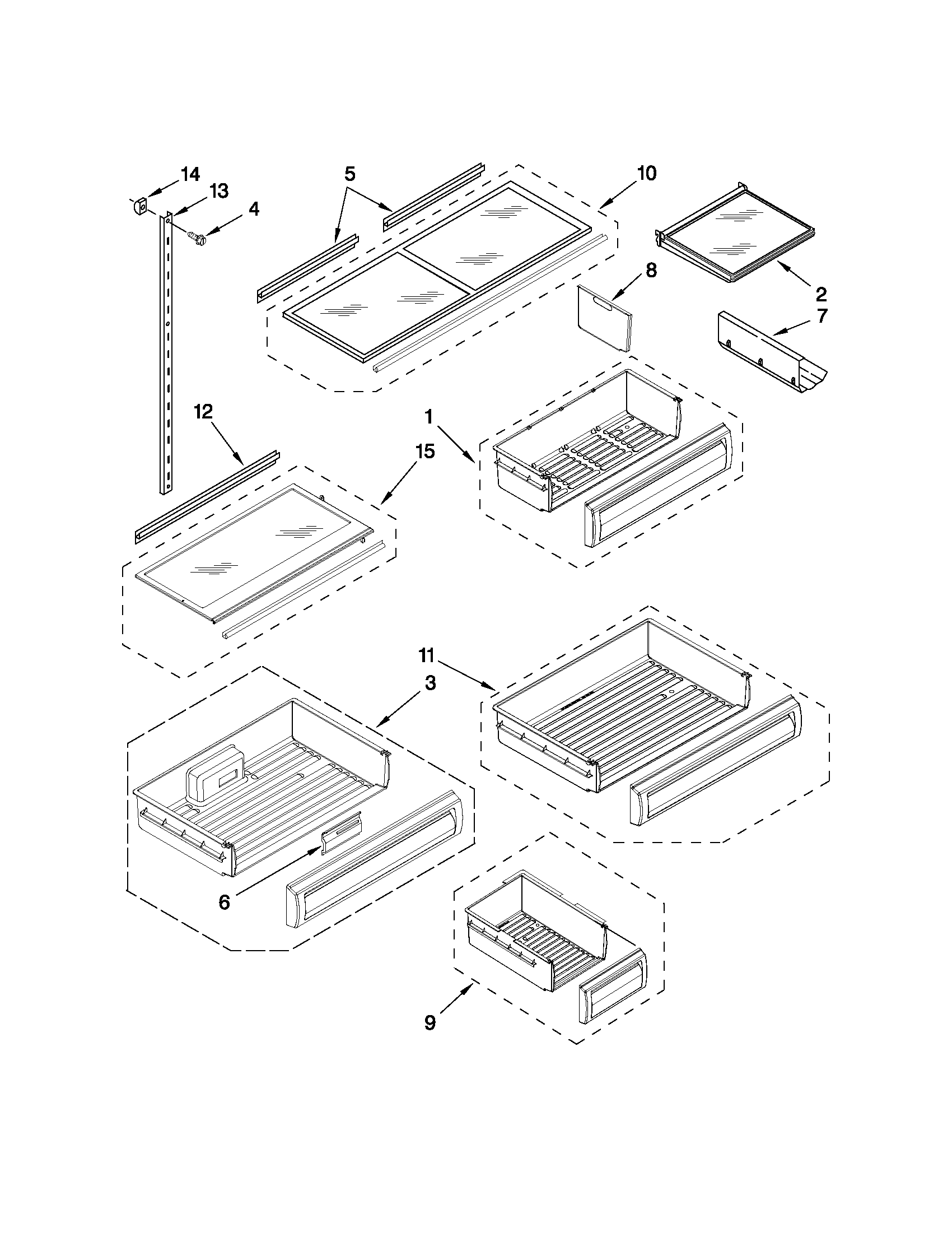 Shelf parts
