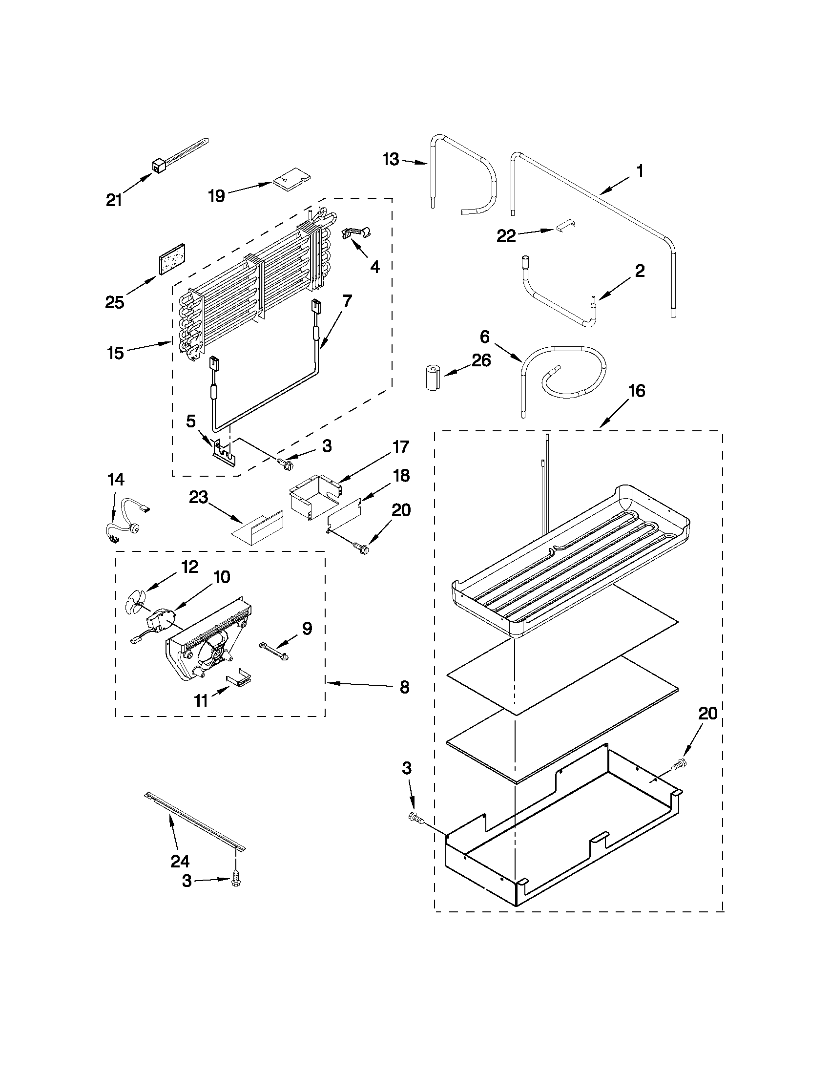 Lower unit & tube parts