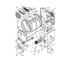 Whirlpool WGD5500XW2 bulkhead parts diagram