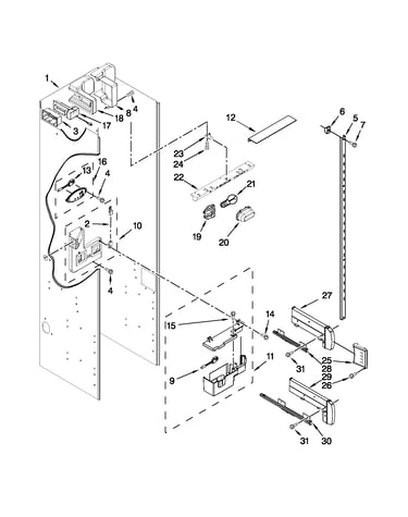 Refrigerator liner parts