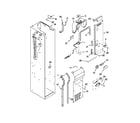 KitchenAid KSSC42FTS17 freezer liner and air flow parts diagram