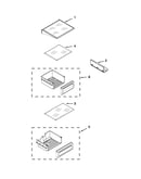 Refrigerator shelf parts