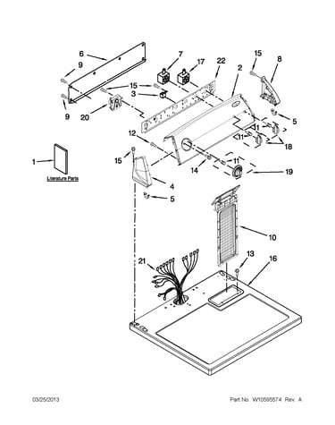 Top and console parts
