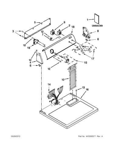 Top and console parts