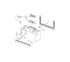 Whirlpool YWMH2205XVQ3 cabinet and installation parts diagram