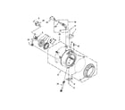 Whirlpool WFW80HEBC0 tub and basket parts diagram