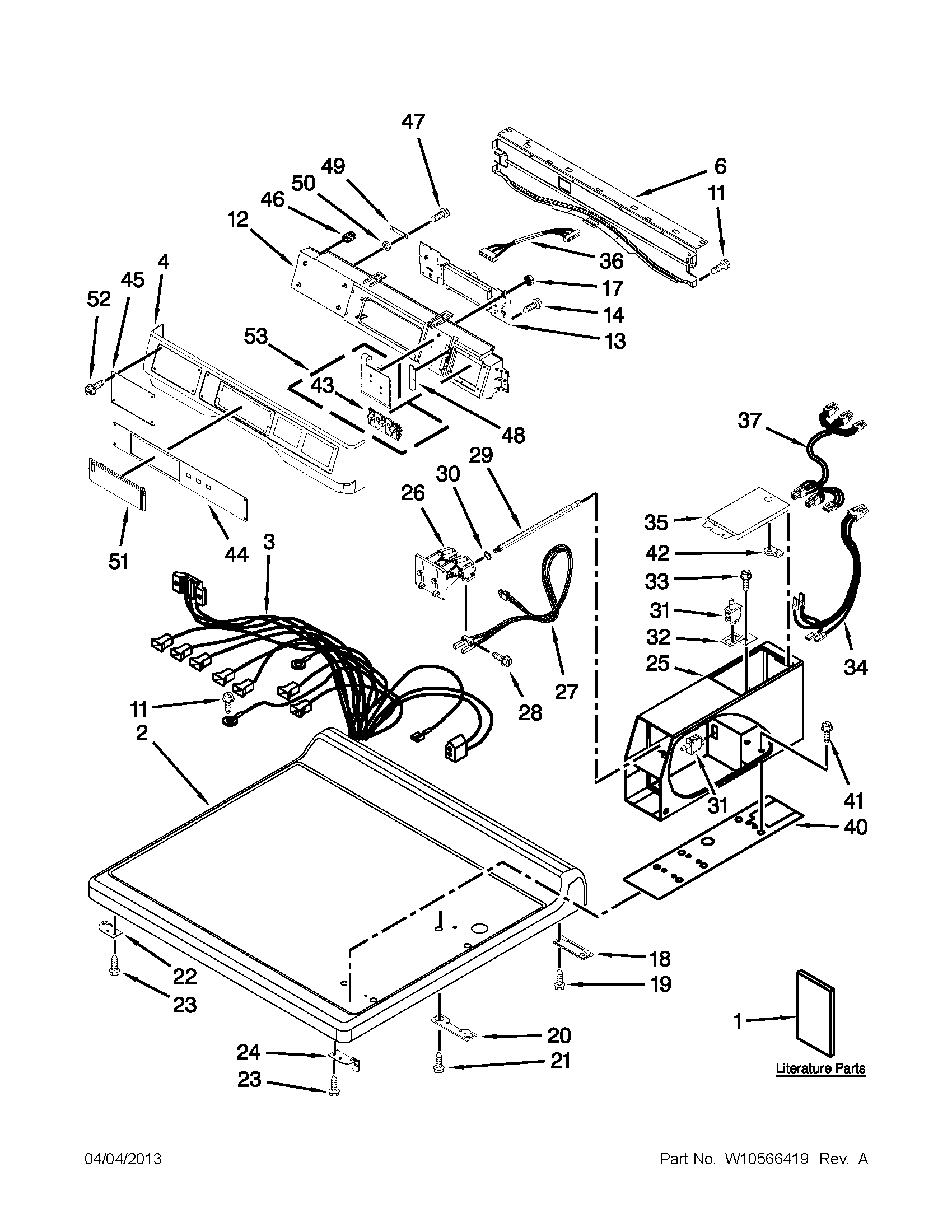 TOP AND CONSOLE PARTS