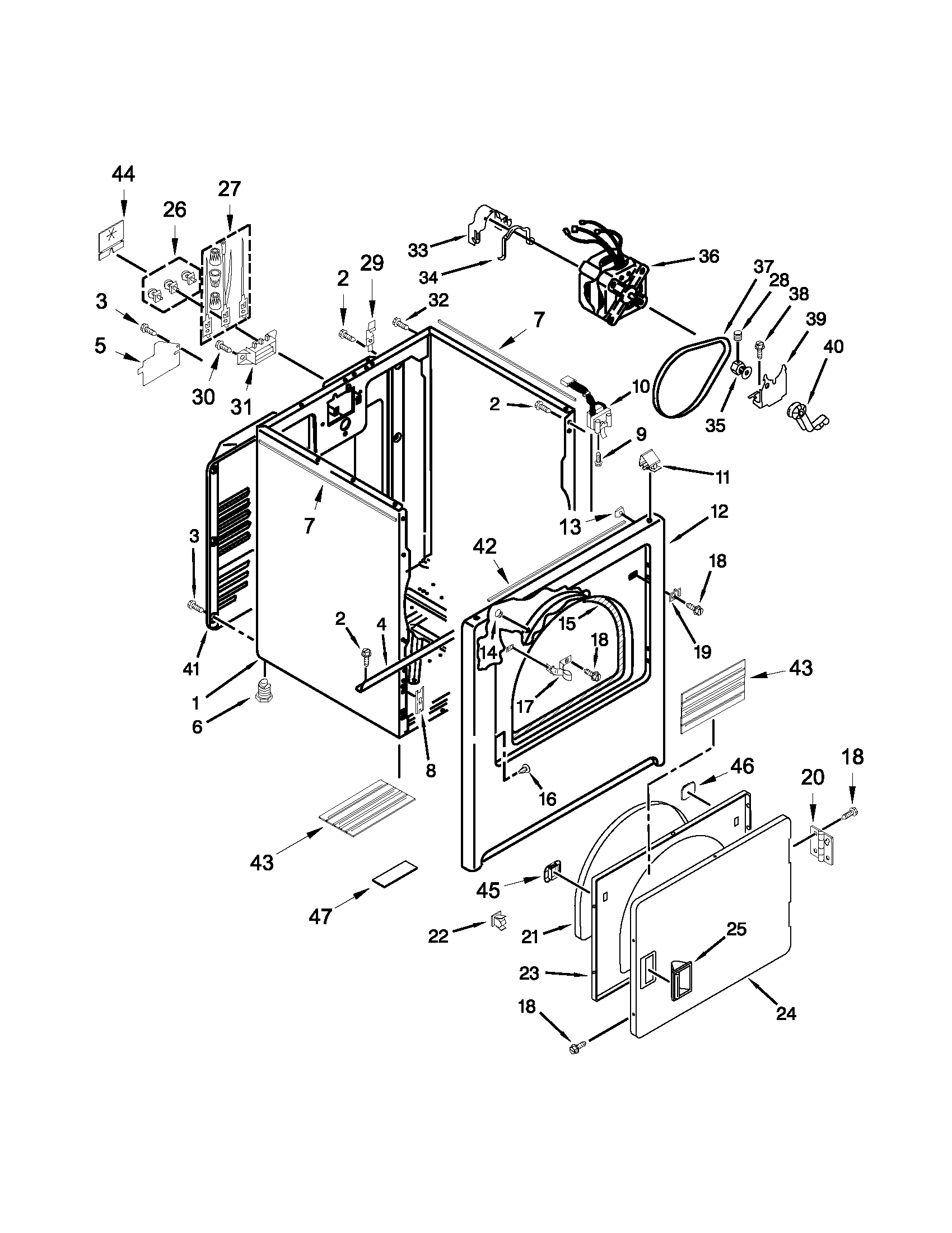 Cabinet parts