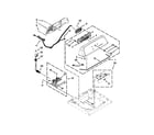 Maytag 4GMVWX500YW1 console and dispenser parts diagram