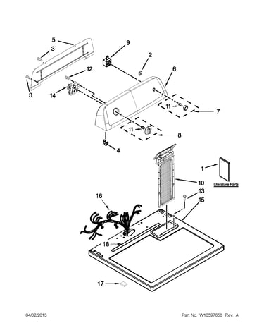 Top and console parts