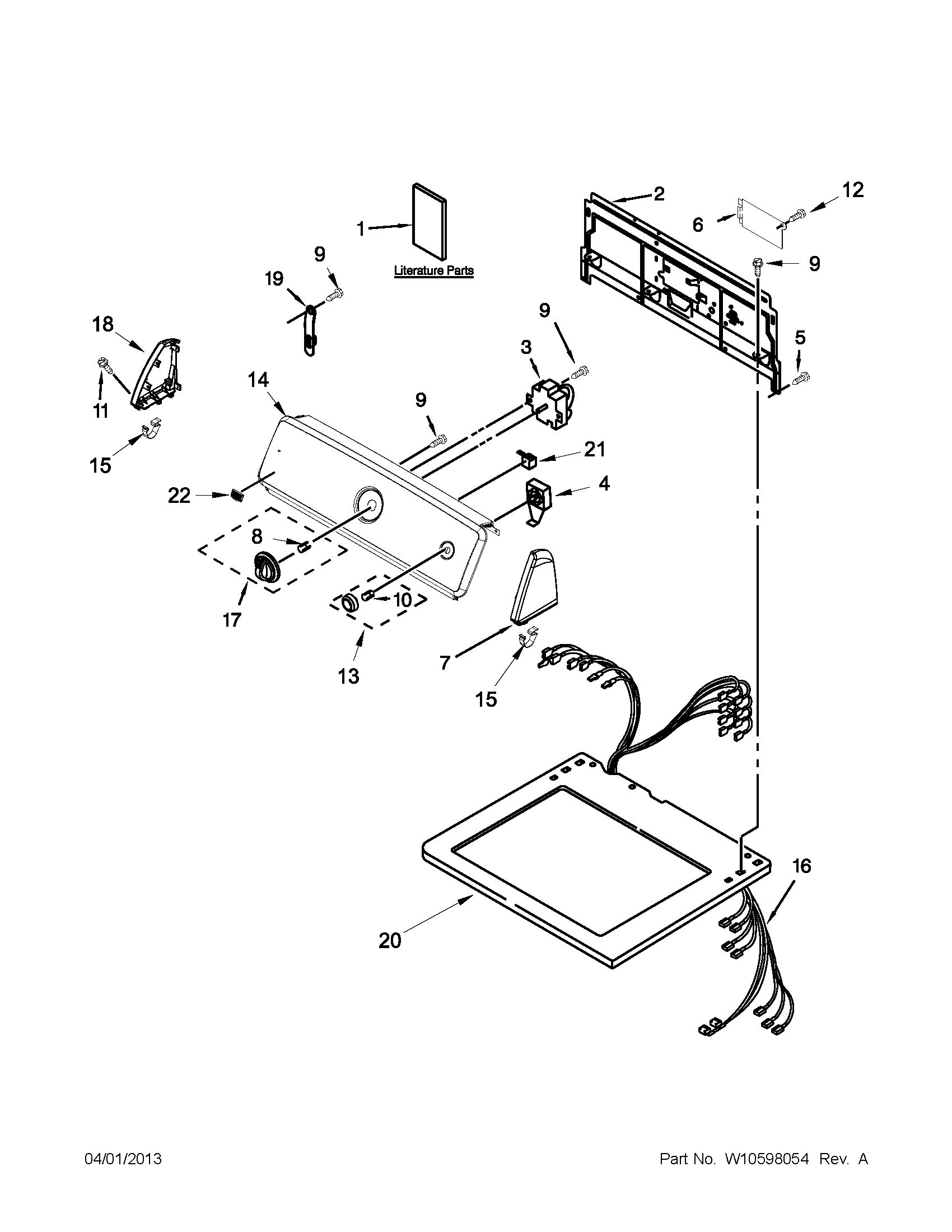 Top and console parts
