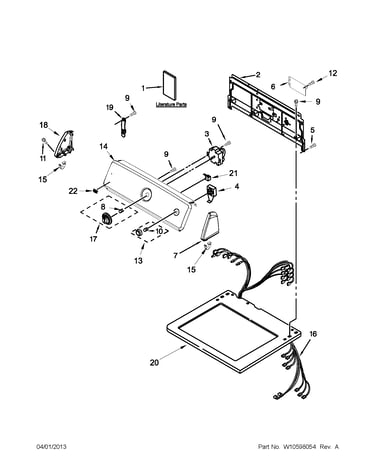 Top and console parts