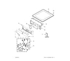 Maytag MED4200BG0 top and console parts diagram