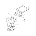 Maytag MED4200BW0 top and console parts diagram