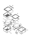 Refrigerator shelf parts