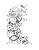 Refrigerator shelf parts