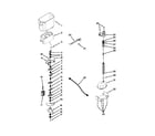 KitchenAid KSCS23FVBL02 motor and ice container parts diagram