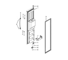 KitchenAid KSCS23FVBL02 freezer door parts diagram