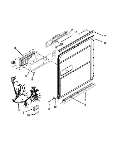 Inner door parts