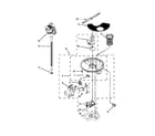 Whirlpool WDL785SAAM0 pump, washarm and motor parts diagram