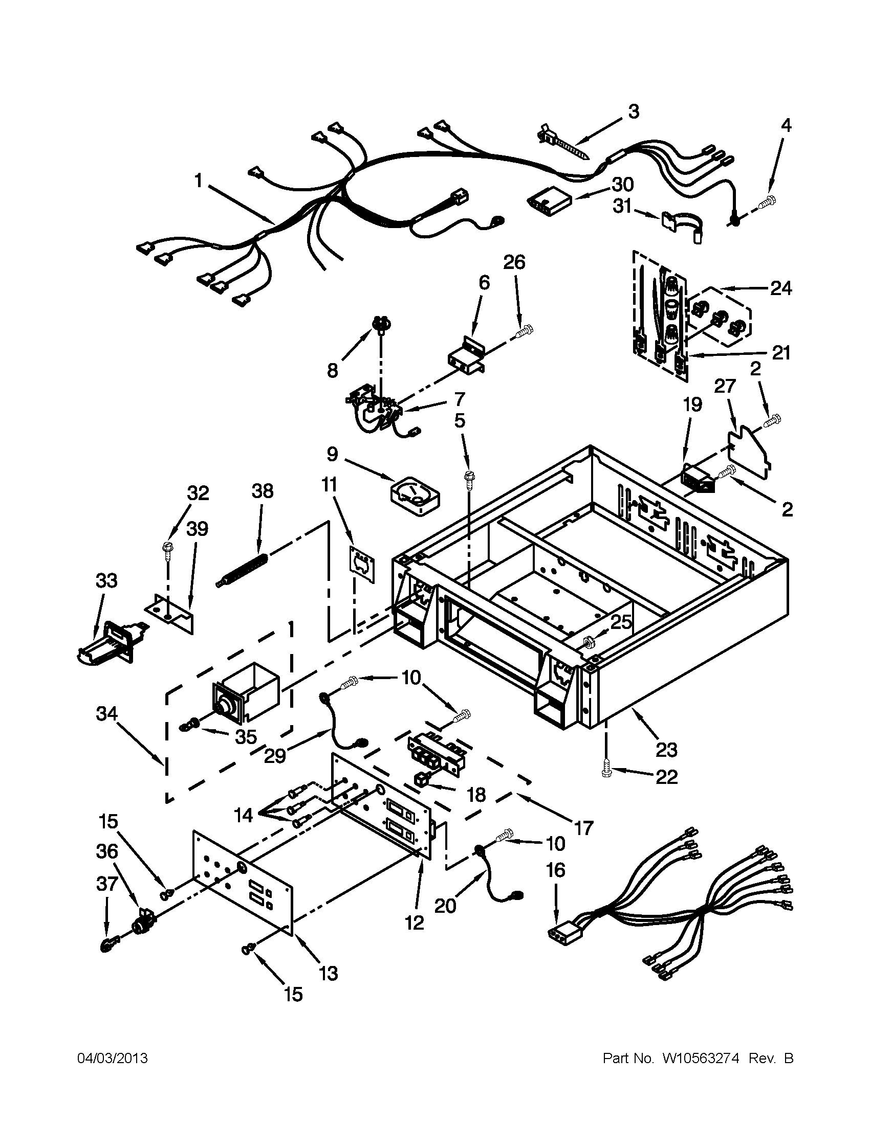 CONTROL PANEL AND SEPARATOR PARTS