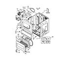 Whirlpool CSP2760TQ3 lower cabinet and front panel parts diagram