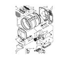 Whirlpool CSP2760TQ3 upper and lower bulkhead parts diagram