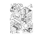 Whirlpool CSP2761TQ4 lower cabinet and front panel parts diagram