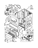 Lower cabinet and front panel parts