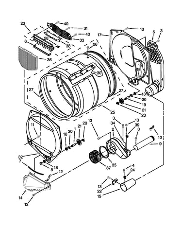 Upper and lower bulkhead parts