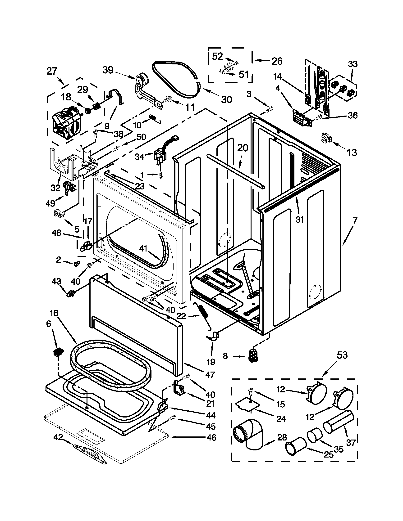Cabinet parts