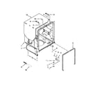 Whirlpool WDF730PAYW5 tub and frame parts diagram