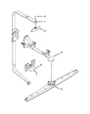 Upper wash and rinse parts