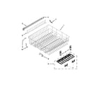 Whirlpool WDF730PAYW5 upper rack and track parts diagram