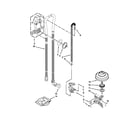 KitchenAid KUDC10FXBL6 fill, drain and overfill parts diagram