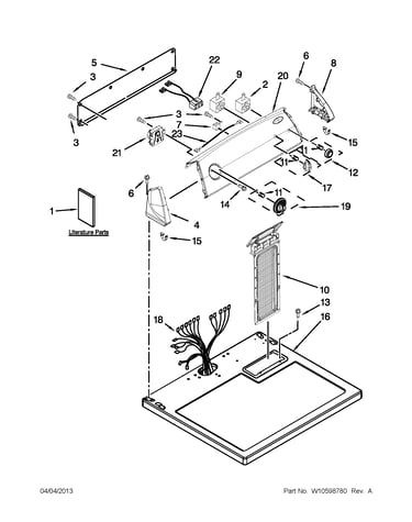 Top and console parts