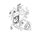 Whirlpool 3SWED4800YQ2 bulkhead parts diagram